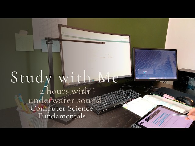 Study with Me for 2 hours | 50/10 pomodoro technique with timer
