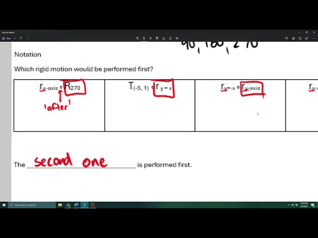 Rigid Motions QUICK review