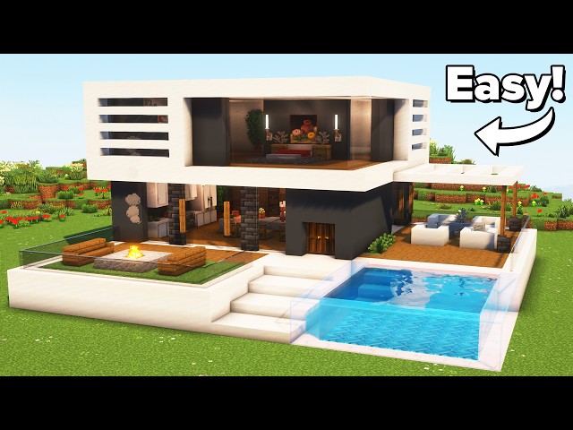 Minecraft: How To build a Modern House | Tutorial🏠
