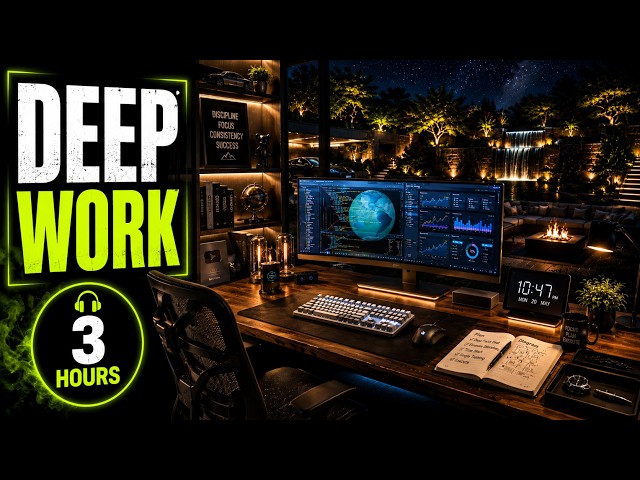 DEEP WORK • Developer Focus Music • 3 Hours