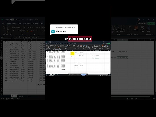Understanding Sum IF Function as an accountant #exceltricks #accountant #exceltutorial