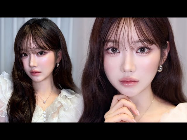 Recreating MEOVV Anna's Makeup👯‍♀️ Elegant & Glamorous Cool Beauty Look✨ Nude Tone Makeup