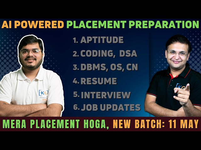 Complete IT Placement Roadmap 2026 | Aptitude, Coding, Resume & Interview