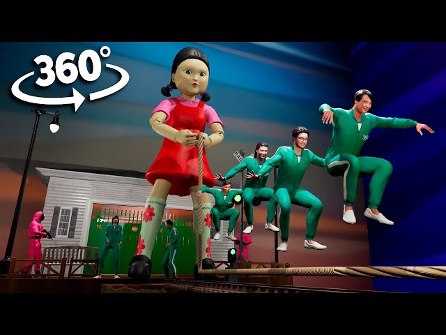 360° Squid Game: Jump Rope | VR 4K