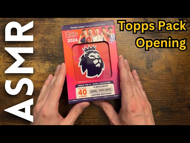 Topps Premier League Mega Tin Opening (Over 40 Cards!) [ASMR Football]