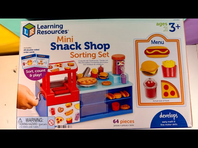 LIVE | Unbox Learning Resources Mini Snack Shop Sorting Set