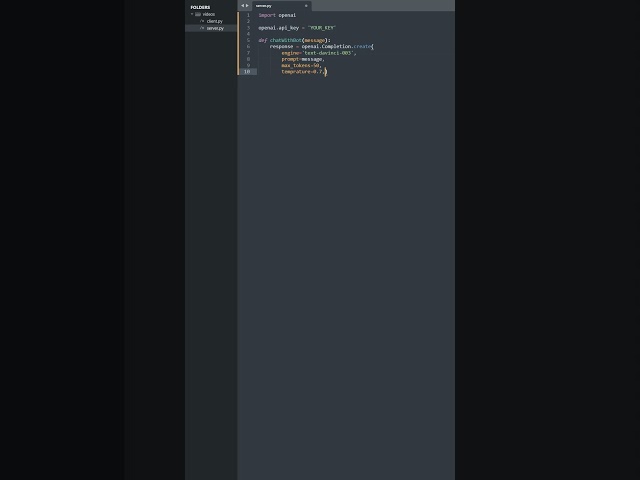 Creating a chatbot in python