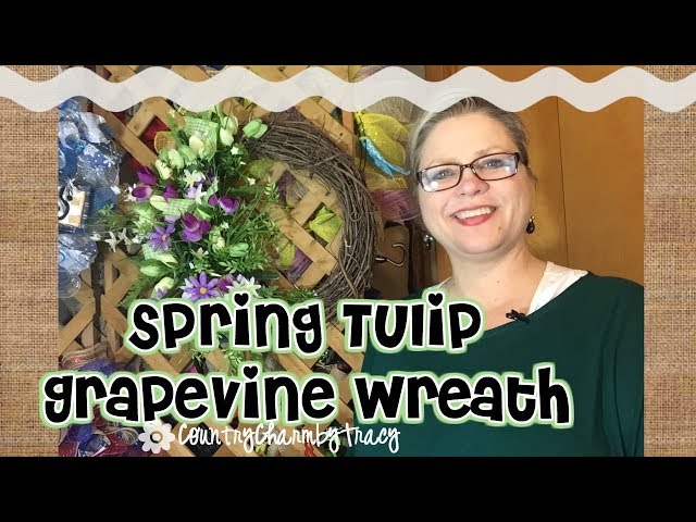 Spring Tulip Grapevine Wreath / Sharing Inspiration!