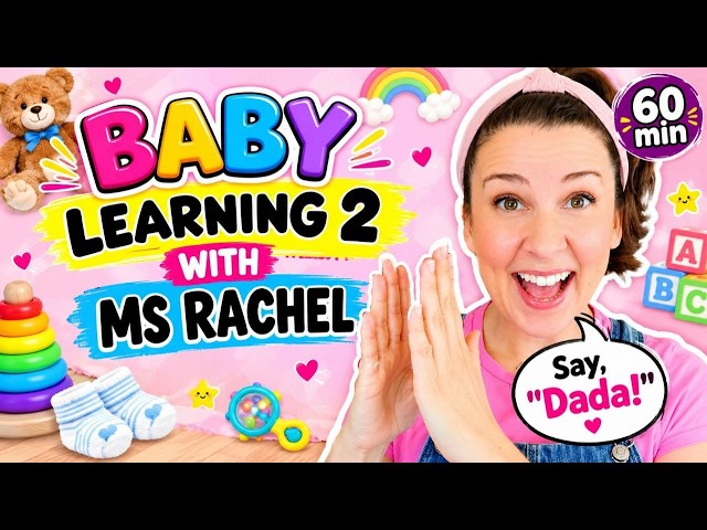 Baby Learning With Ms Rachel - First Words, Songs and Nursery Rhymes for Babies - Toddler Videos