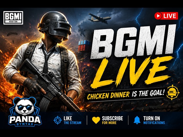 🔴 BGMI LIVE 🔥 Conqueror Push | Intense Ranked Matches | Live Gameplay | Panda Syntax