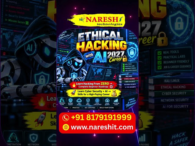 Ethical Hacking with AI 2027: Learn Hacking from Zero | Cyber Security with AI Jobs | Naresh IT