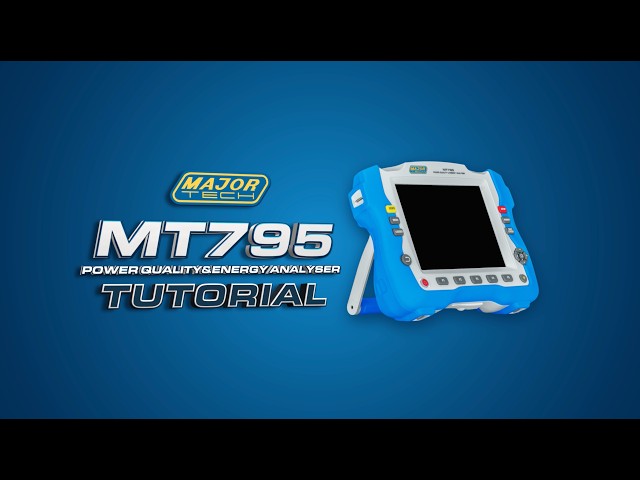 Major Tech MT795 Power Quality & Energy Analyser Overview Tutorial