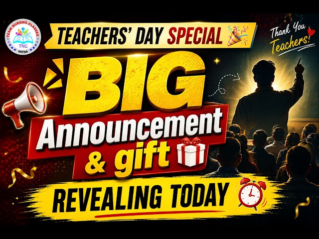 Big Announcement by TNC Nursing || Teachers day special gift || #tncnursing