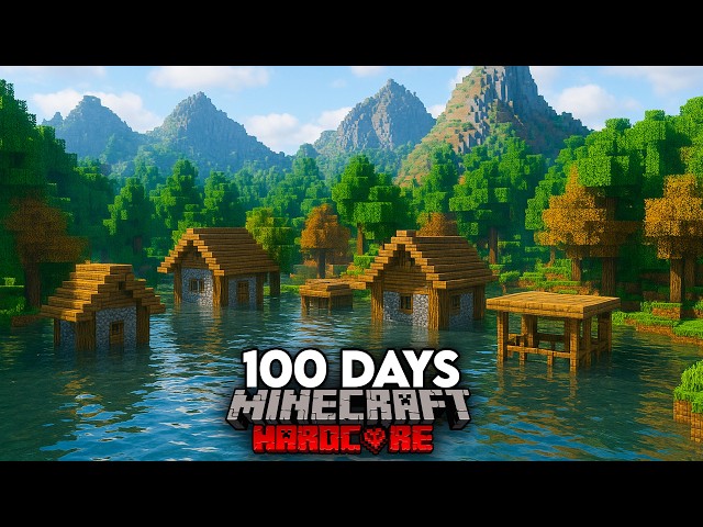 I Survived 100 DAYS in a Natural Apocalypse in Minecraft Hardcore