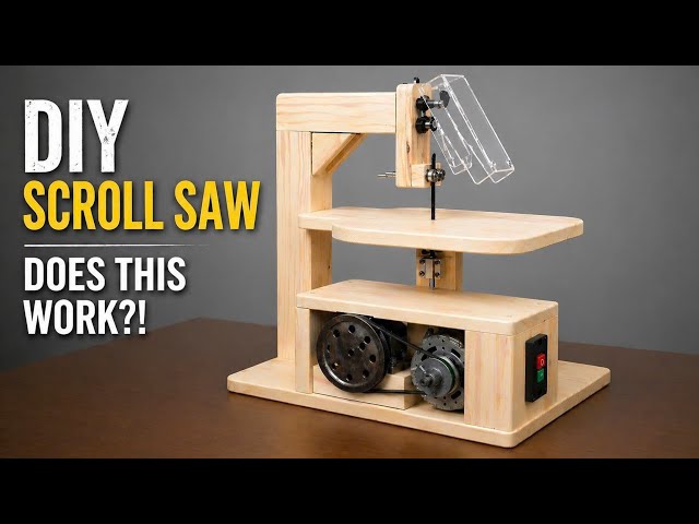 I Built a SCROLL SAW From a Washing Machine Motor – DOES IT ACTUALLY WORK?!
