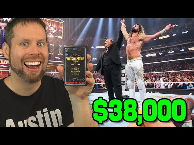 I got a $38,000 VIP Ticket to WWE Wrestlemania