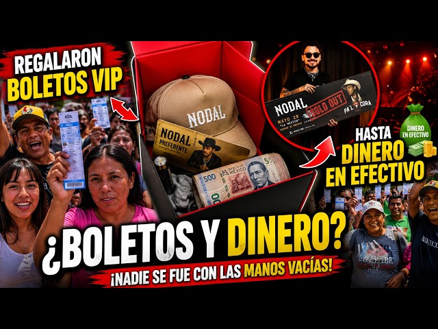 Did Christian Nodal give away VIP tickets and even cash?