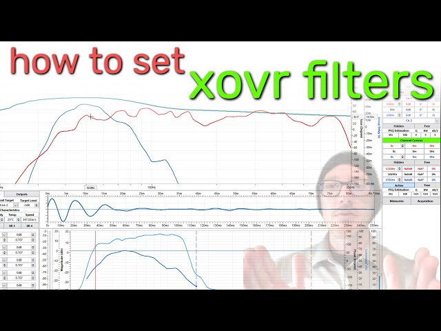 How to set crossover filters in the field when the speakers are already in the air