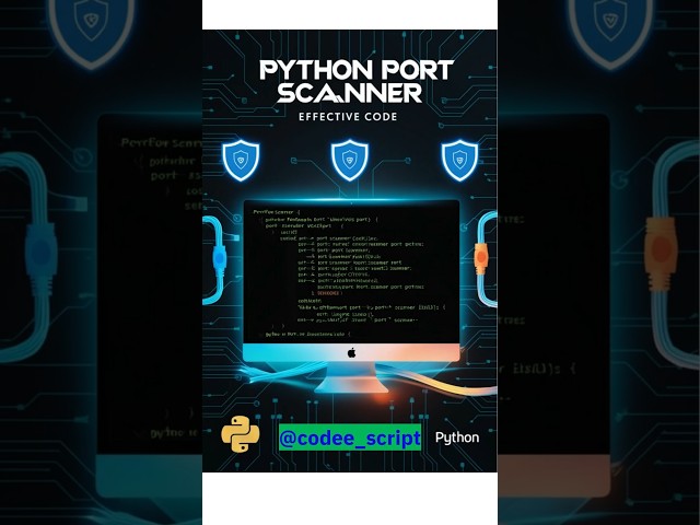 | Build a Basic Port Scanner in Python | Python Networking Tutorial | #cybersecurity #portscanner