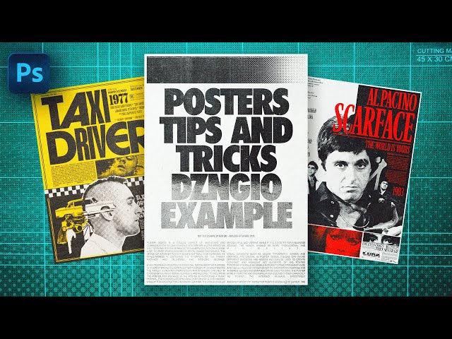 HOW TO DESIGN AND SELL POSTERS / COMPLETE GUIDE - ADOBE PHOTOSHOP 2023 / @DznGio