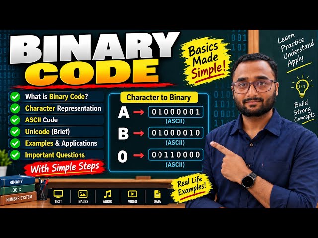Binary Code Explained in English 🔢 | ASCII, Unicode & Character Representation | Complete Basics