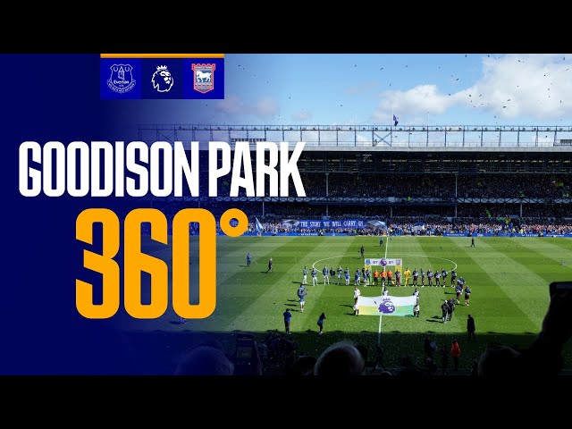 Goodison Park in 360°!  🤩 | Amazing tifo display for penultimate game at Everton's historic stadium