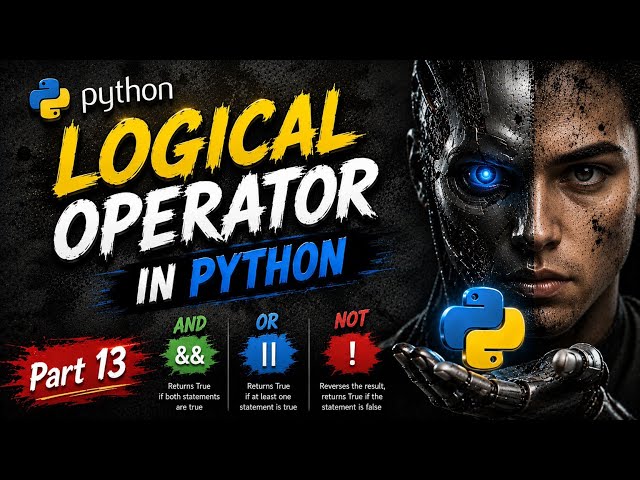 python part 13 || Explained what is logical operator || logical Operator