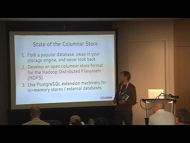 Columnar Store for PostgreSQL - Ben Redman