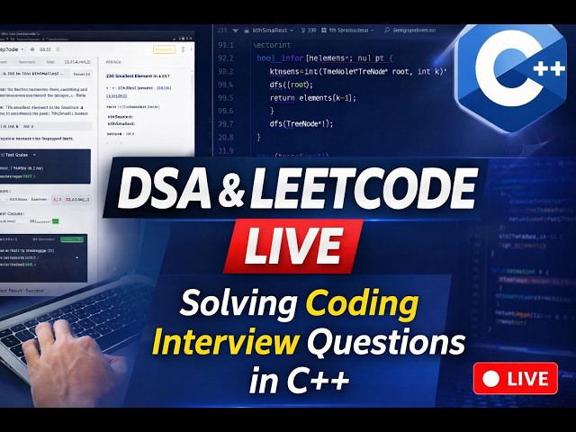DSA Live Class in C++ | Solving LeetCode Problems Step by Step