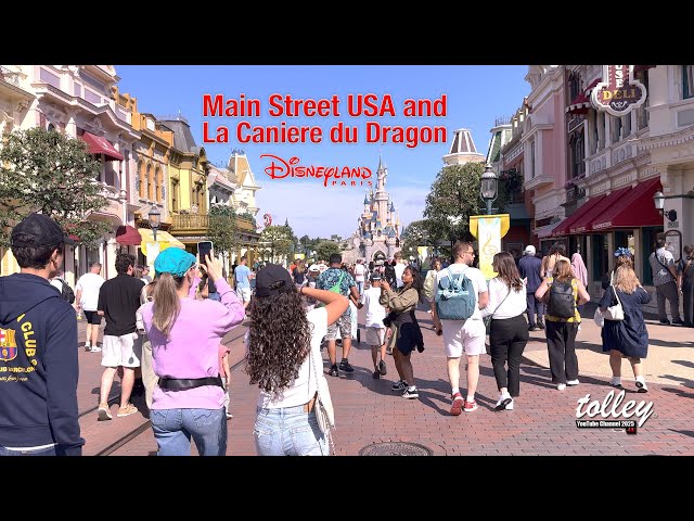 A walk down Mainstreet USA and a visit to La Caniere du Dragon- August 2025 at Disneyland Paris
