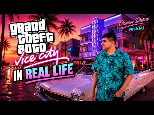 GTA VICE CITY in REAL LIFE - MAI MIAMI AAGAYA !! 🚗🏝️😍