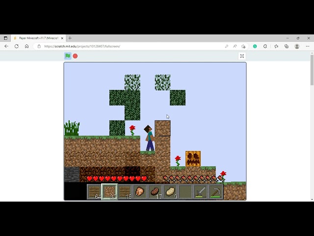 Paper Minecraft in Scratch by griffpatch - Part 1