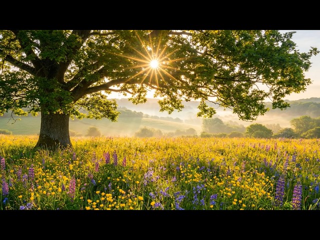 🔴 LIVE: Sunlit Wildflower Meadow | Morning Birdsong & Nature Sounds for Deep Focus, Study & Sleep