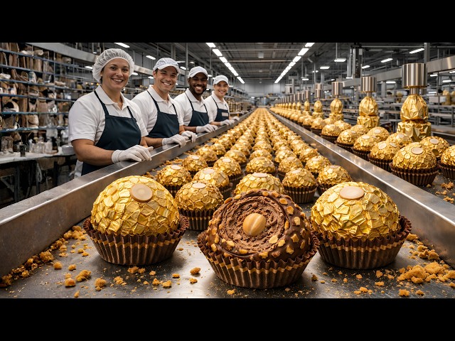 How Ferrero Rocher Chocolates Are REALLY Made!