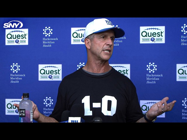 John Harbaugh explains Giants releasing Odell Beckham Jr., new quarterback room with J.J. McCarthy