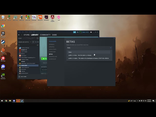 How to install tModLoader 1.4 on steam.