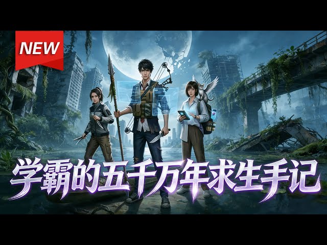 MULTISUB📢新番上线《学霸的五千万年求生手记》第1~80集丨当米天再次睁开眼，头顶悬挂的是一道破碎的星环，公元2025年后的第五千万年，地点被高温、高湿和巨型生物统治的“高压锅”地球#破晓动漫社