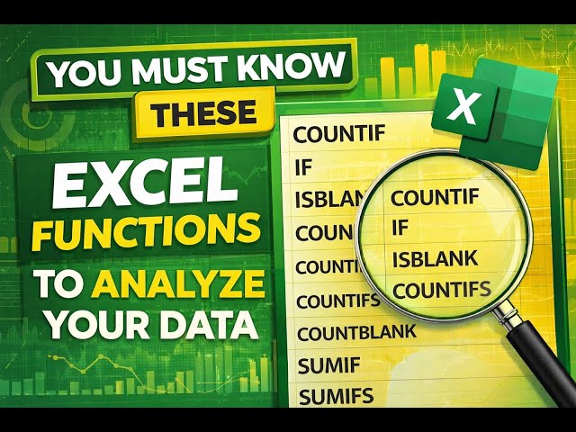Data Inspection in Excel: Part B
