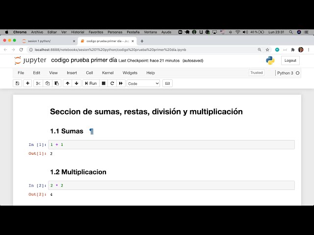 Aprende Jupyter Notebooks en 10 minutos