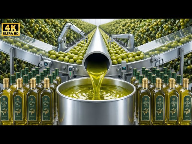 Inside the 2,000,000 LB Olive Plant – The INSANE Extraction of Modern Liquid Gold Production