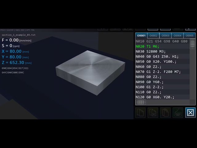 cnc programming linear interpolation