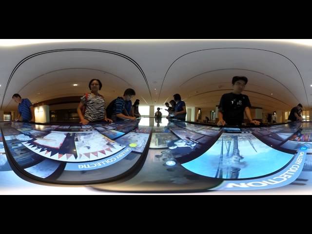 360 degree video of UI for gallery collection in National Gallery Singapore