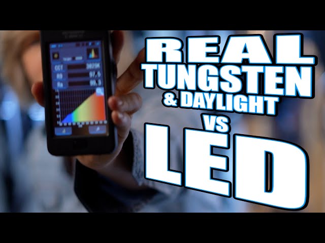CRI is a joke...LED video lights vs REAL Tungsten and Daylight with Sekonic C-800 color meter