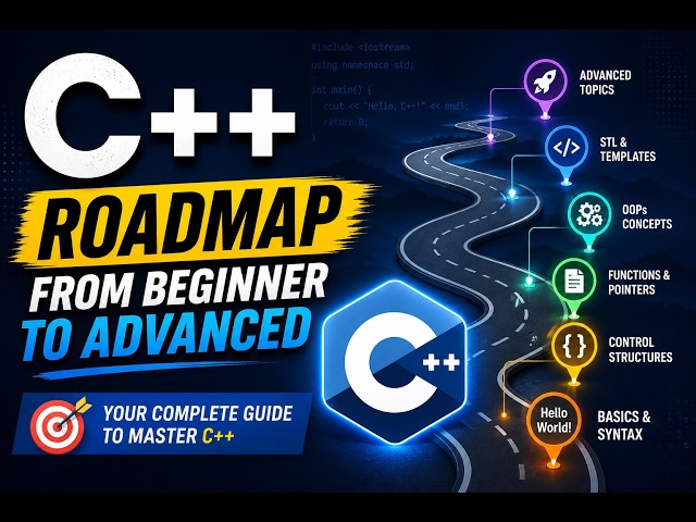 🔥 Mastering C++ | Complete C++ Course (Programming Fundamentals + OOP + DSA) | Beginner to Advanced