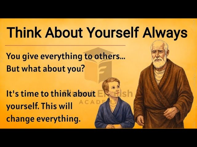Think About Yourself Always || Graded Reader || Improve Your English Fluency ✅️