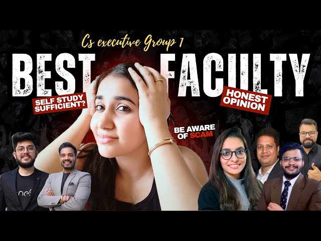 Best Faculties for CS Executive Group 1 Each subject📚| Free YouTube Classes | Crack in 1st Attempt