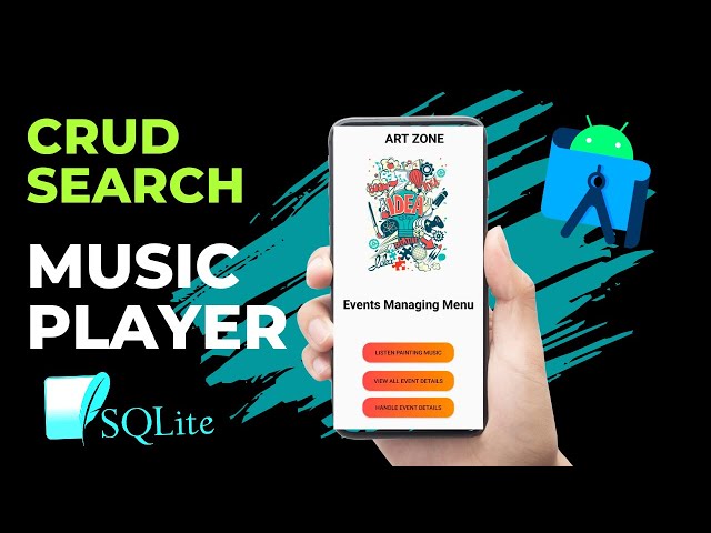 Android Mobile App JAVA | SQL lite: MUSIC PLAYER | CRUD | SEARCH | SLIIT MAD #short