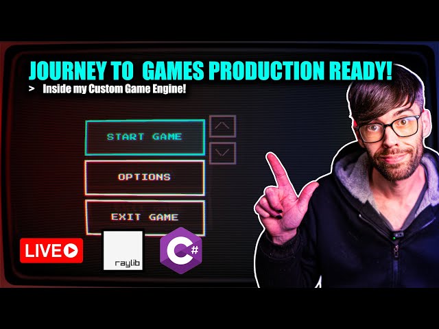 LIVE: Let's add a MENU with my GUI inside C# + Raylib