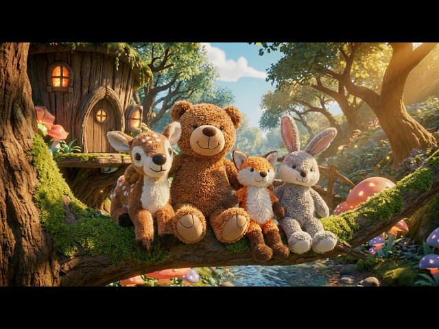 Magical Plush Enchanted Forest ✨ | Calming Music & Ambience (4K)