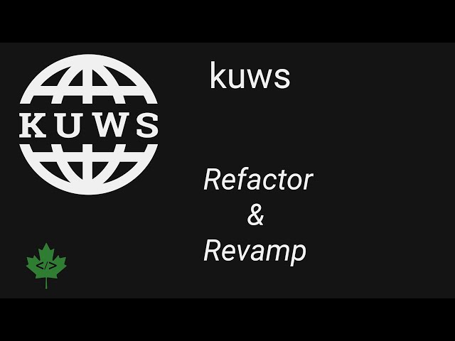 kuws development; refactoring and revamping an old python project